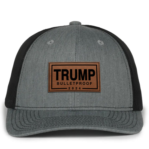 Trump Bulletproof Leather Patch Hat (AM24)