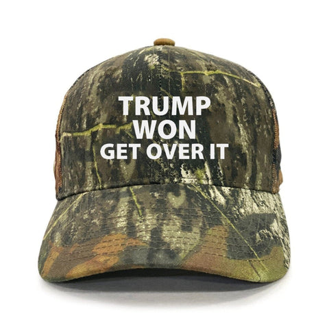 Trump Won Get Over It Premium Embroidery Hat