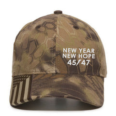 New Year New Hope 45/47 Premium Embroidery Hat (DJT24)