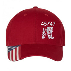 Trump 45/47 Premium Embroidery Hat (DJT24)