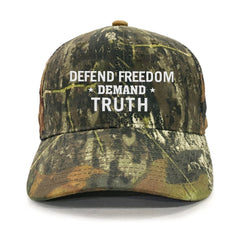 Defend Freedom Demand Truth Premium Embroidered Hat