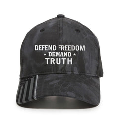 Defend Freedom Demand Truth Premium Embroidered Hat