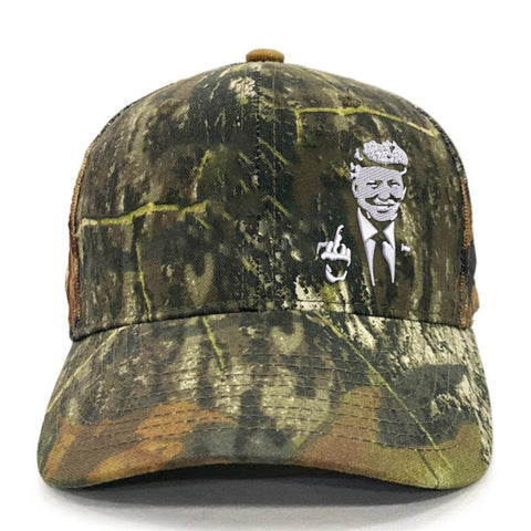 Donald Trump 2024 Middle Finger Embroidery Hat