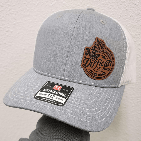 Expensive And Talks Back Premium Leather Patch Hat