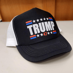 Trump 47 Premium Leather Patch Hat (AM24)