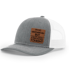 I'M No Weatherman Premium Leather Patch Hat