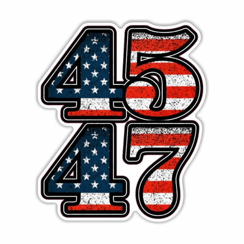 45 47 Sticker (DJT24)