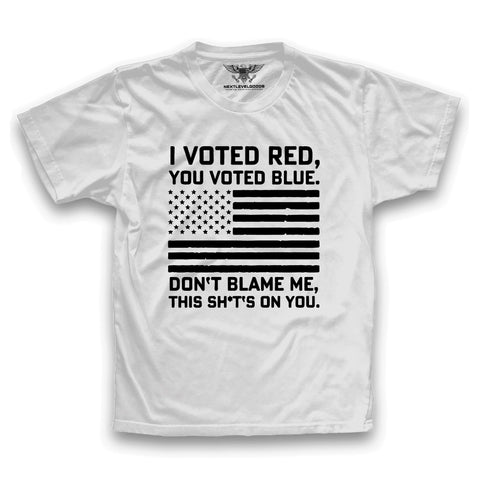 I Voted Red, You Voted Blue T-Shirt (SFDP)