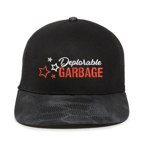 Deplorable Garbage Snapback Embroidery Hat