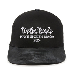 We The People Have Spoken Maga 2024 Snapback Embroidery Hat