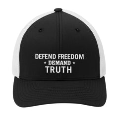 Defend Freedom Demand Truth Premium Embroidered Hat