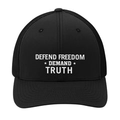 Defend Freedom Demand Truth Premium Embroidered Hat