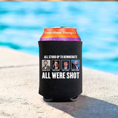 All Stood Up To Democrats Beer Can Cooler Beer Holder (LG24)