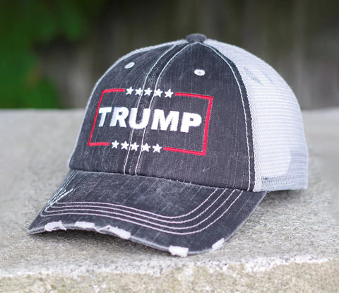 Trump Distressed Mesh Back Hat (SBL)