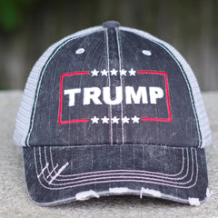 Trump Distressed Mesh Back Hat (SBL)